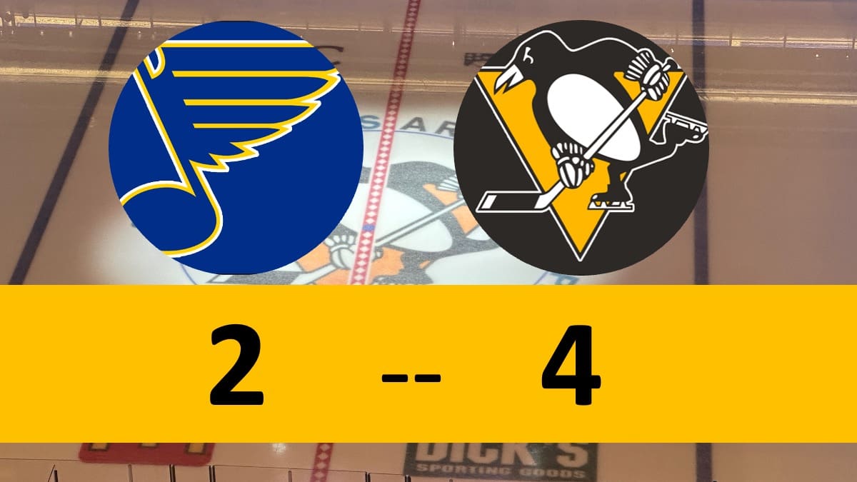 Pittsburgh Penguins Game, Win 4-2 St. Louis Blues