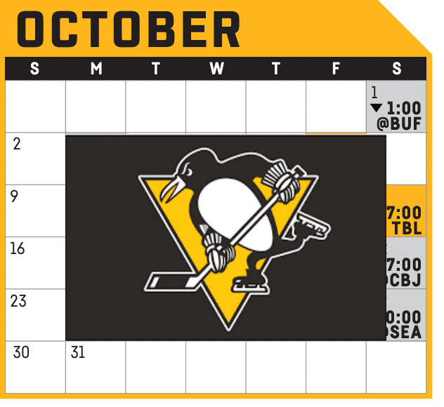 Pittsburgh Penguins schedule, 2022-23