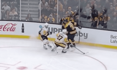Kris Letang Injured after collision with Zdeno Chara