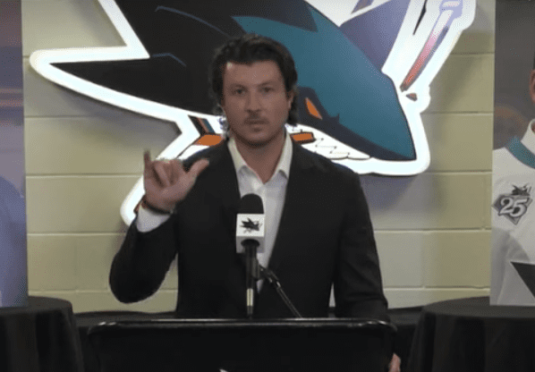 NHL Draft, Doug Wilson Jr. sign language, ozzy wiesblatt