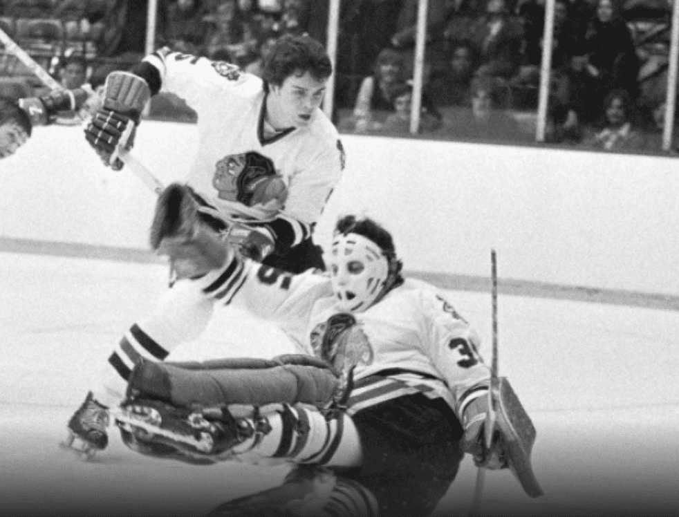 Former Pittsburgh Penguins GM Tony Esposito with the Chicago Blackhawks