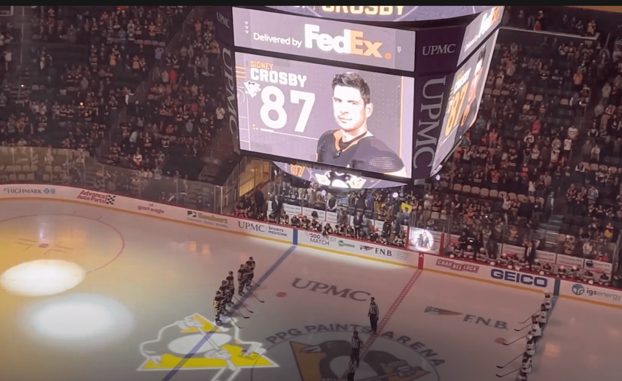 Sidney Crosby ovation, Pittsburgh Penguins