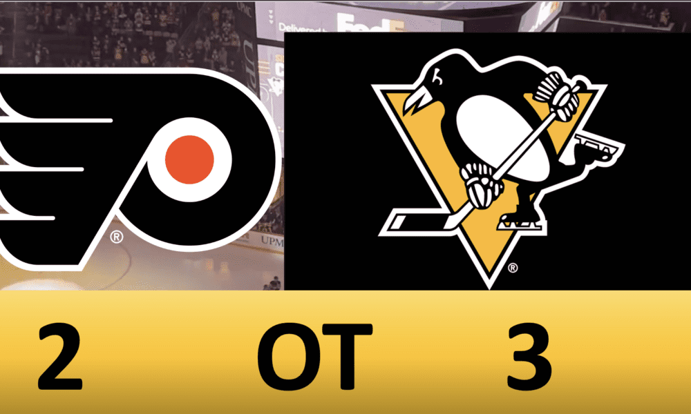 Pittsburgh Penguins OT Winner, Philadelphia Flyers
