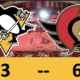 Pittsburgh Penguins game, Ottawa Senators win 6-3