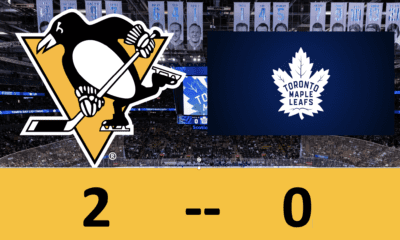 Pittsburgh Penguins game, Toronto Maple Leafs, Penguins win 2-0