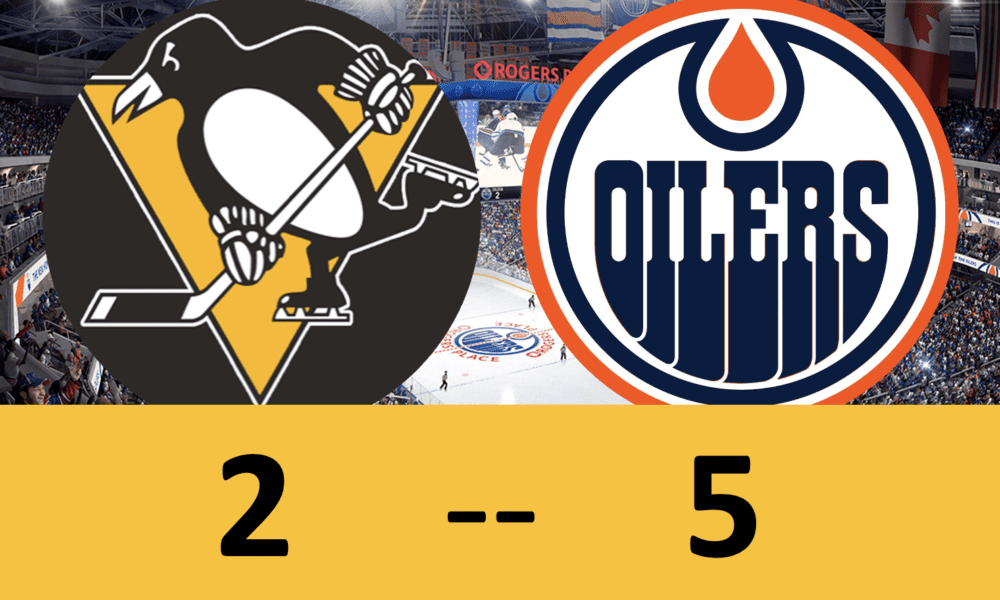 Pittsburgh Penguins game, loss to Edmonton Oilers 5-2