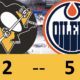 Pittsburgh Penguins game, loss to Edmonton Oilers 5-2