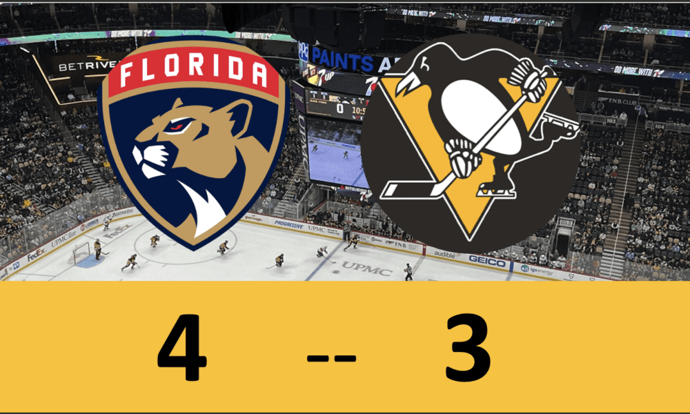 Pittsburgh Penguins Game, Florida Panthers, 4-3