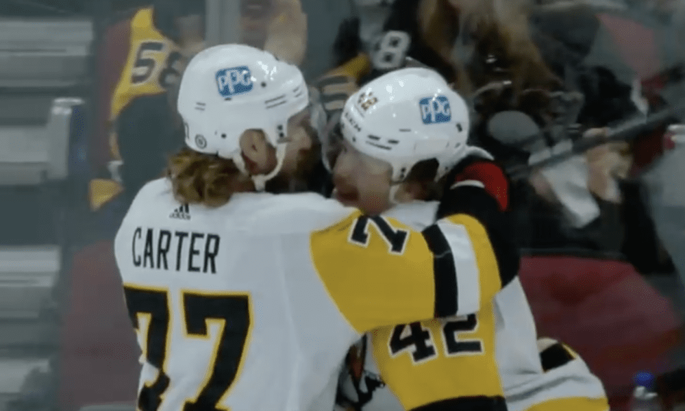 Pittsburgh Penguins, Kasperi Kapanen goal, Jeff Carter