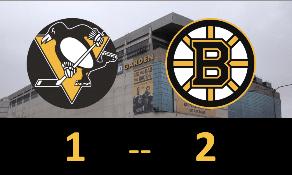Pittsburgh Penguins Game, Lose to Boston Bruins 2-1