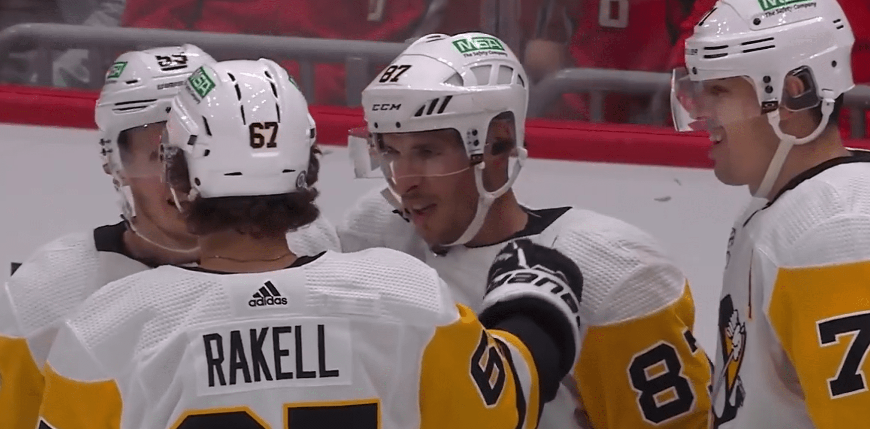 Jake Guentzel Rickard Rakell Sidney Crosby Evgeni Malkin