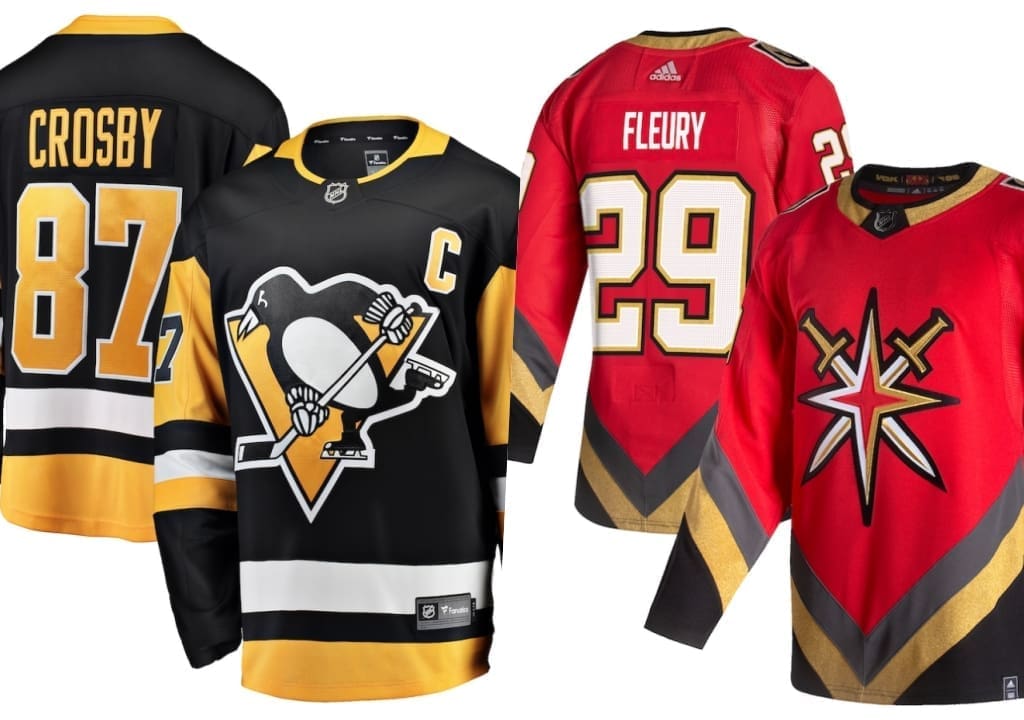 Pittsburgh Penguins jersey, Marc-Andre Fleury, Sidney Crosby