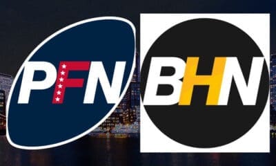 Patriots Football Now and Boston Hockey Now logos. Subscribe to PFN+ today.