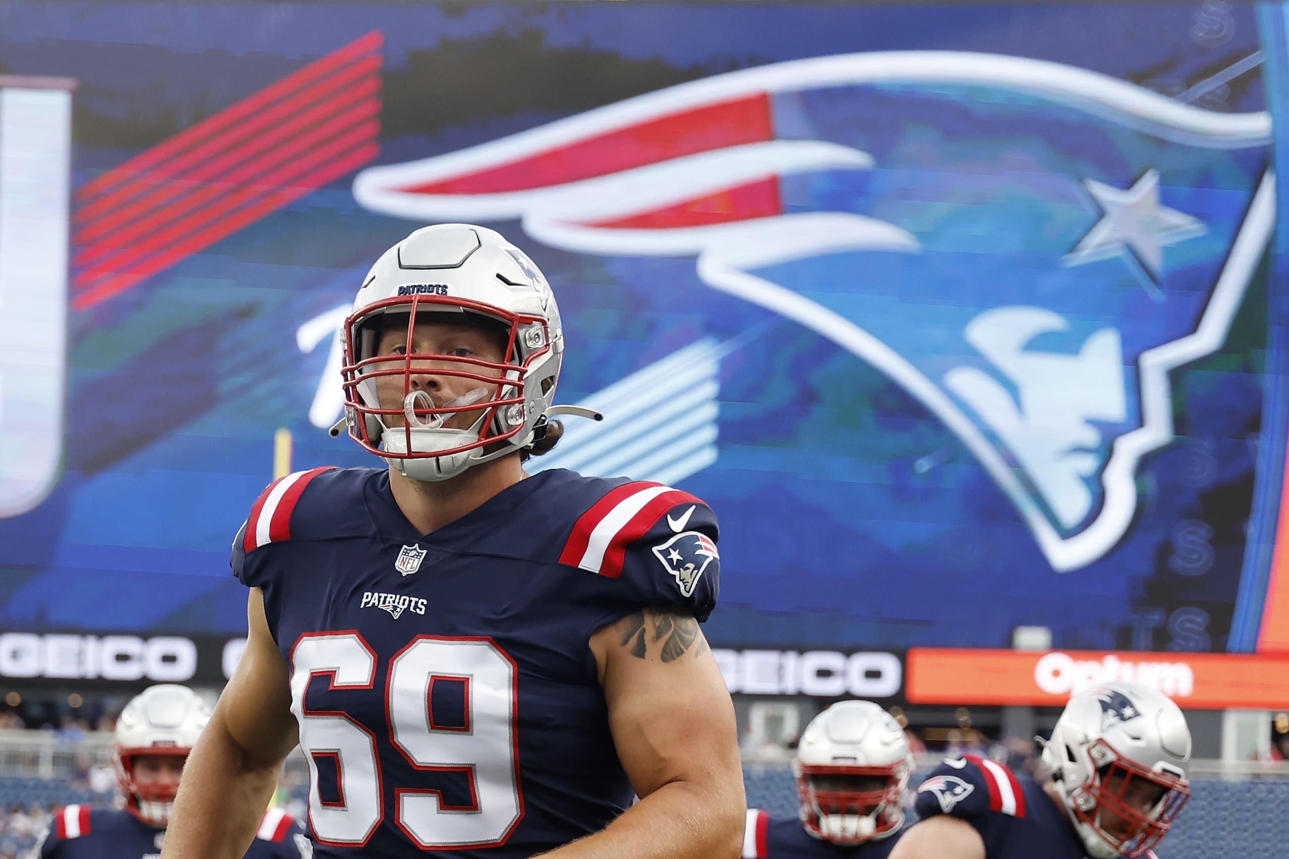 New England Patriots guard Cole Strange is the highest ranked Patriots offensive player by Pro Football Forcus in Week 13