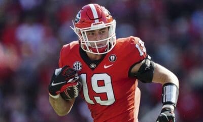 Georgia's Brock Bowers in the top ranked tight end in the 2024 NFL Draft