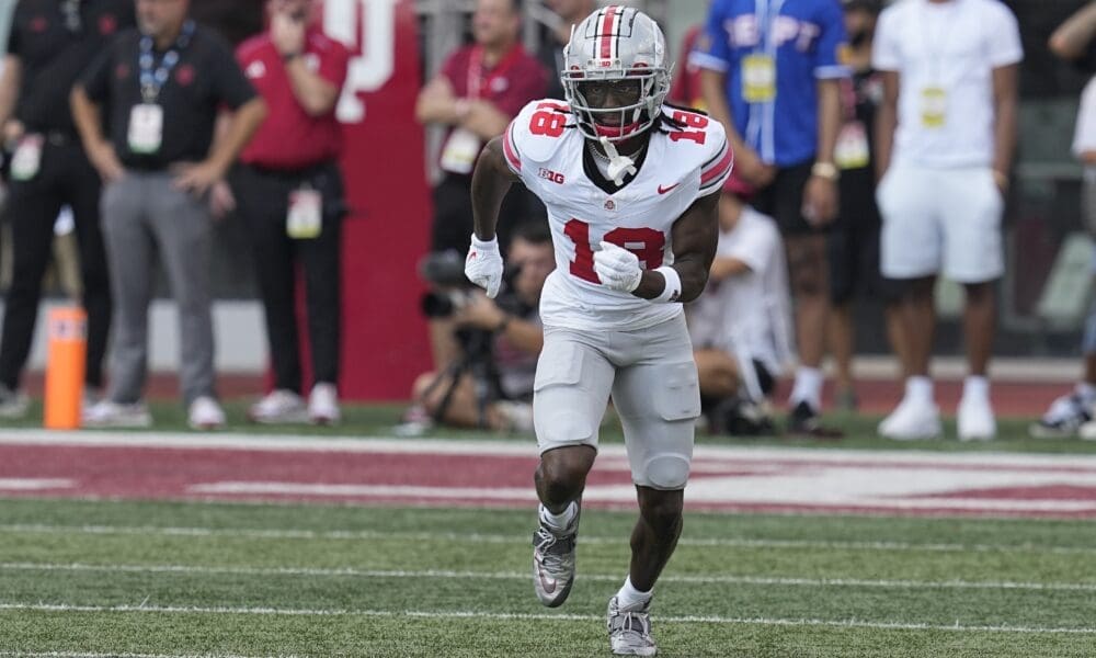 Ohio State's Marvin Harrison, Jr. is the top wide receiver prospect in the 2024 NFL Draft. Will the New England Patriots select him third overall?