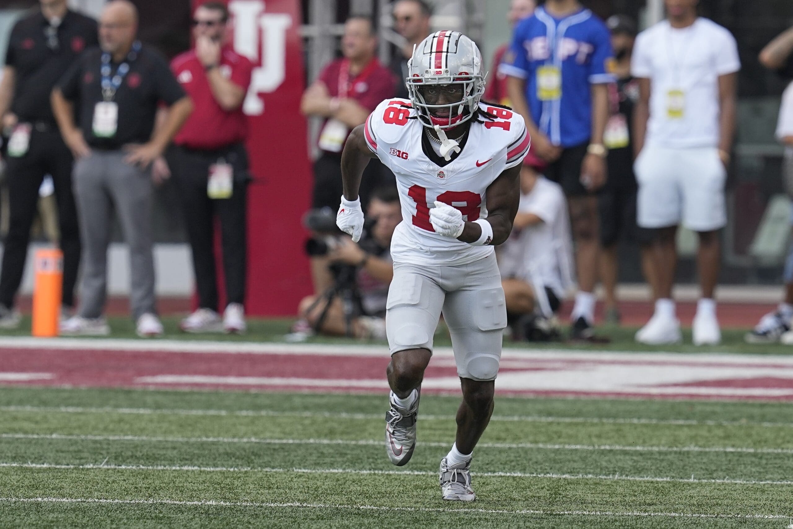 Ohio State's Marvin Harrison, Jr. is the top wide receiver prospect in the 2024 NFL Draft.