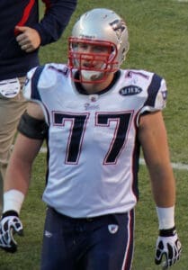New England Patriots offensive tackle Nate Solder. 