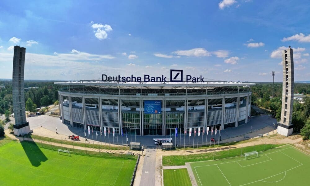 New England Patriots get ready to play at Deutsche Bank Park in Frankfurt, Germany