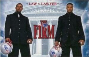 1999 "The Firm" poster featured New England Patriots Ty Law and Lawyer Milloy