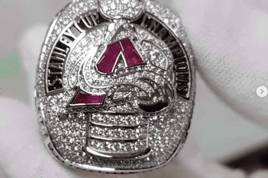 Colorado Avalanche Stanley Cup ring at Hockey Hall of Game