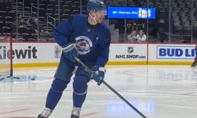Gabriel Landeskog joined the team for morning skate on Nov. 15, 2024