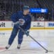 Gabriel Landeskog joined the team for morning skate on Nov. 15, 2024