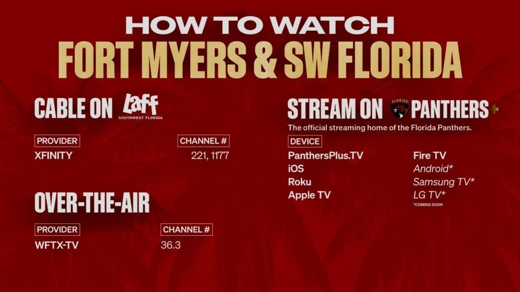 Watch florida panthers