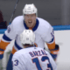 Anthony Beauvillier celebrates his second goal in the Islanders Game 4 win