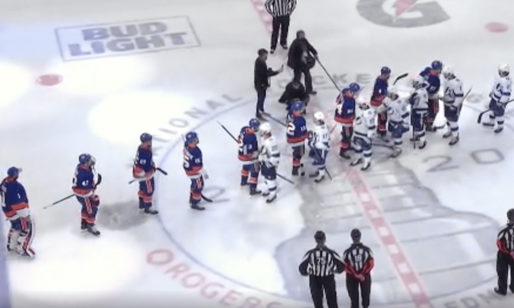 New York Islanders handshake line