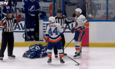 New York Islanders Mathew Barzal bad penalty