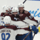 New York Islanders, Colorado Avalanche's Nazem Kadri celebrating overtime winner